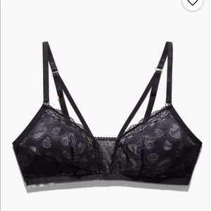 Candy hearts lace bralette size 2x